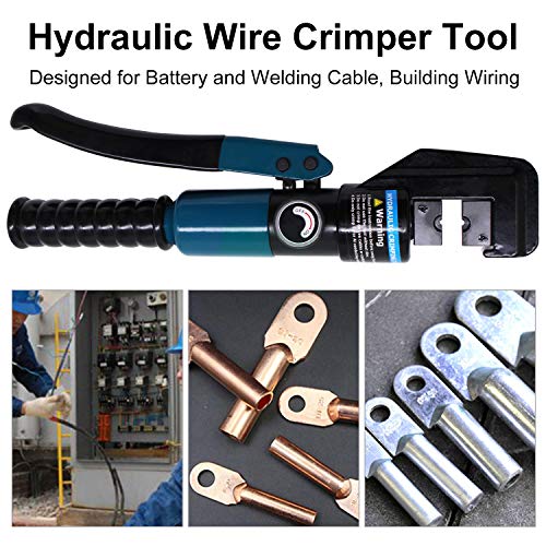 BLIKA 10 Ton Hydraulic Wire Battery Cable Lug Terminal Crimper Cri...