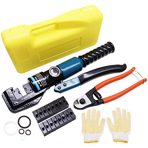 BLIKA 10 Ton Hydraulic Wire Battery Cable Lug Terminal Crimper Cri...