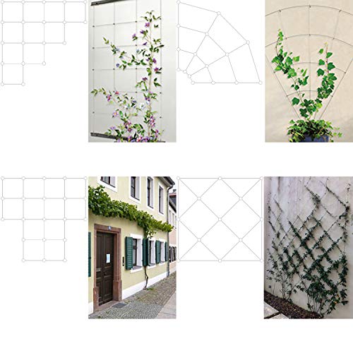 BLIKA 20 Pcs Green Wall Stainless Steel Hubs, Wire Trellis Kits fo...