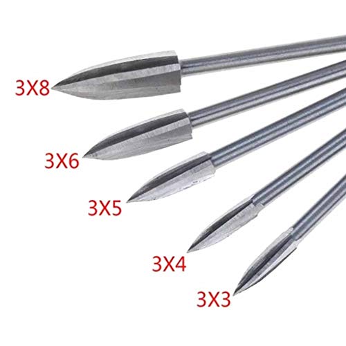 5PCS/Set Wood Carving And Engraving Drill Bit Milling Cutter Root ...