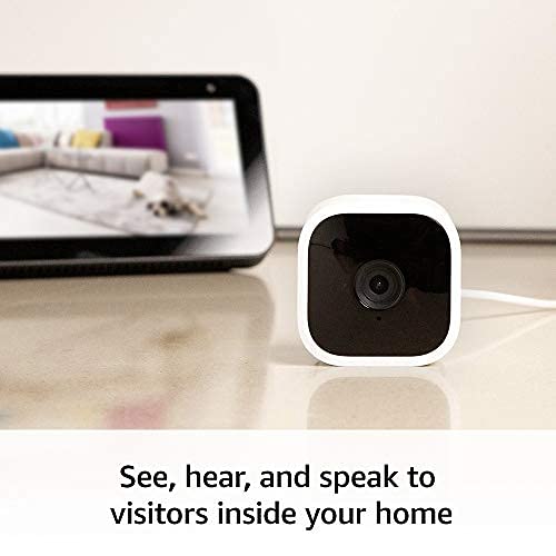 Blink Mini – Compact indoor plug-in smart security camera, 1080p H...