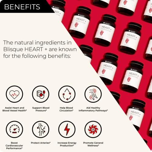 Blisque – Natural Blood Pressure Support Supplement for Heart Heal...