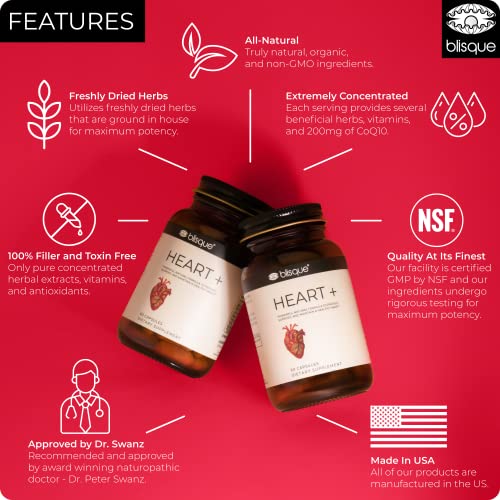 Blisque – Natural Blood Pressure Support Supplement for Heart Heal...