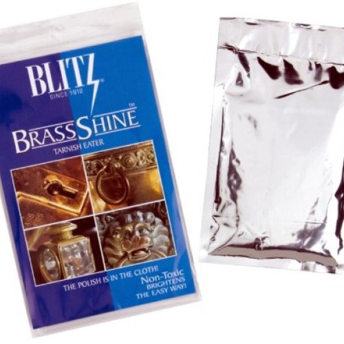 Blitz Brass Copper Tarnish Eater Shine Cleaner Cloth - No Messy Pa...