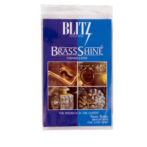 Blitz Brass Copper Tarnish Eater Shine Cleaner Cloth - No Messy Pa...