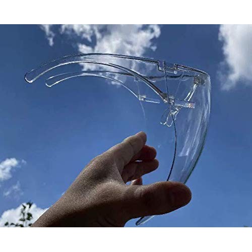 2 Pack New Glasses Full Face Covering, Protective Face Shield Reus...
