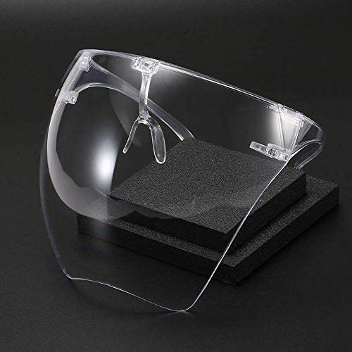 New Glasses Full Face Covering, Protective Face Shield Reusable Go...