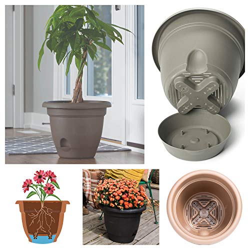 Bloem 010037 LP1046 Lucca Planter, 10-Inch, Terra Cotta