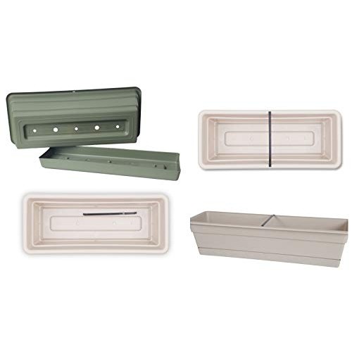 Bloem DCBT24-42 Dura Cotta Plant Window Box, 24-Inch, Living Green