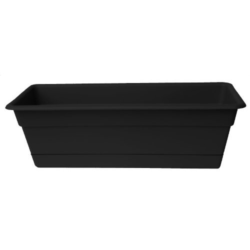 Bloem DCBT30-00 Dura Cotta Plant Window Box, 30-Inch, Black