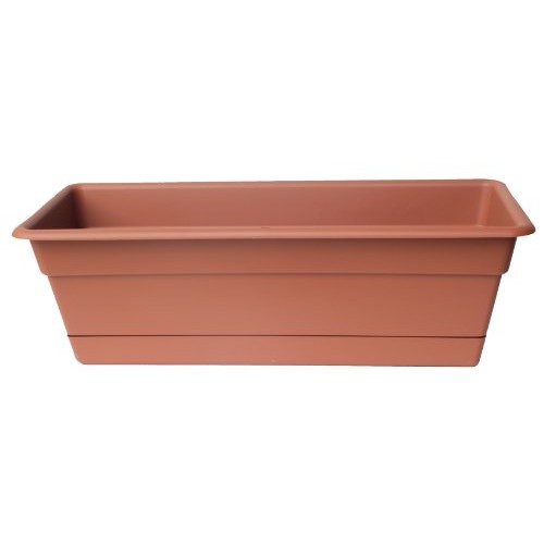 Bloem DCBT30-46 Dura Cotta Plant Window Box, 30-Inch, Terra Cotta