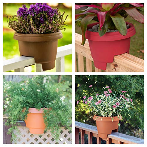 Bloem Deck Balcony Rail Planter DR1200, Black, 12