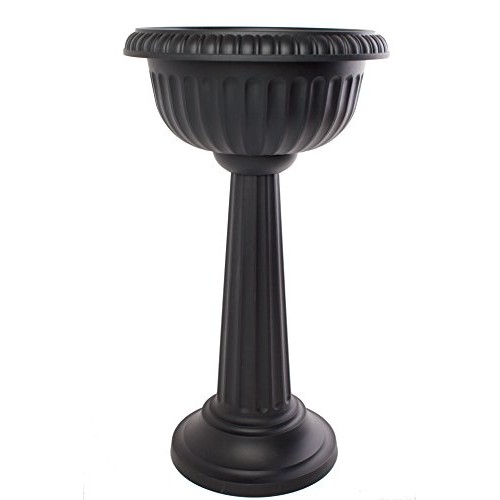 Bloem GU18000-4 4-Pack Grecian Urn, 18-Inch, Black