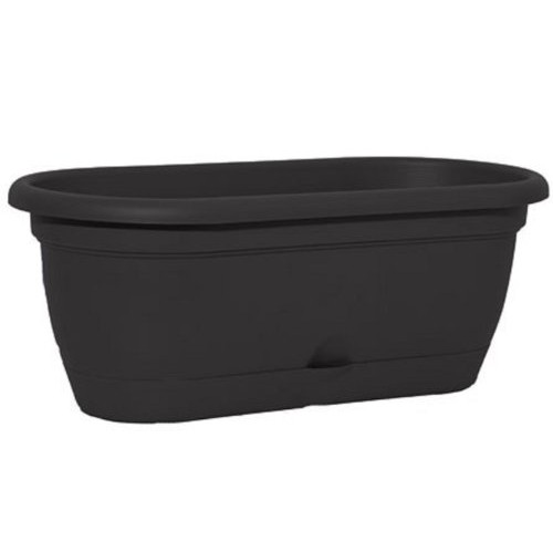 Bloem LWB1800 Lucca Self Watering Window Box Planter, 18-Inch, Black