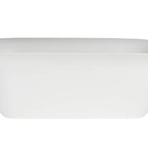 Bloem Modica Deck Rail Planter MR2409, Casper White, 24