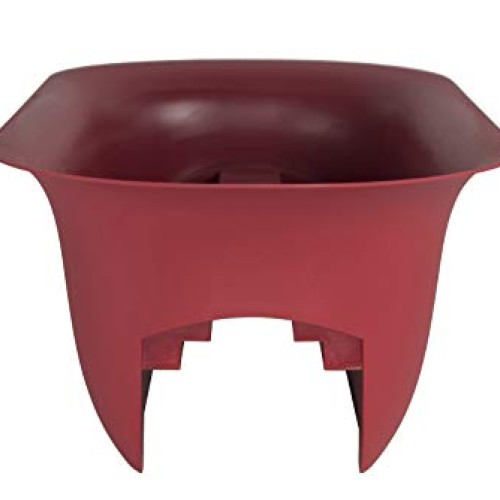 Bloem Modica Deck Rail Planter MR2413, Burnt Red, 24