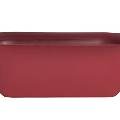 Bloem Modica Deck Rail Planter MR2413, Burnt Red, 24