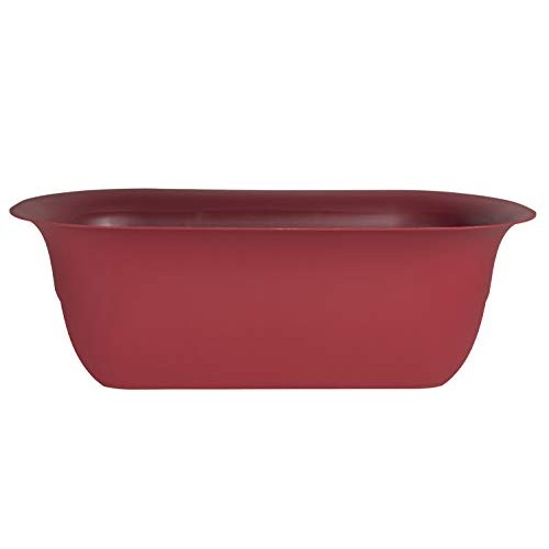 Bloem Modica Deck Rail Planter MR2413, Burnt Red, 24