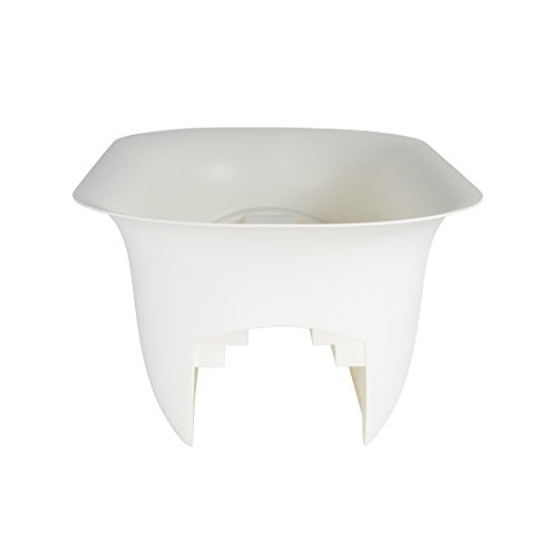 Bloem MR2410 Modica Deck Rail Planter 24 White