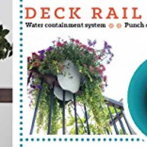 Bloem MR2410 Modica Deck Rail Planter 24 White