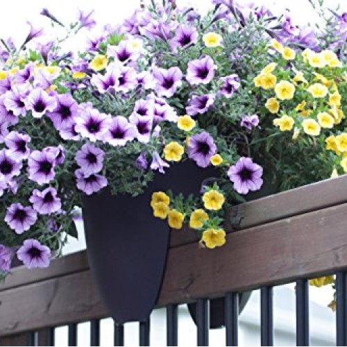 Bloem MR2410 Modica Deck Rail Planter 24 White