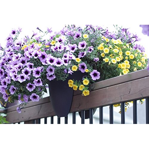 Bloem MR2410 Modica Deck Rail Planter 24 White