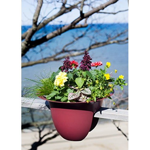 Bloem MR2410 Modica Deck Rail Planter 24 White
