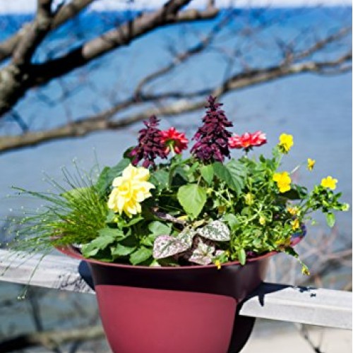Bloem MR2410 Modica Deck Rail Planter 24 White