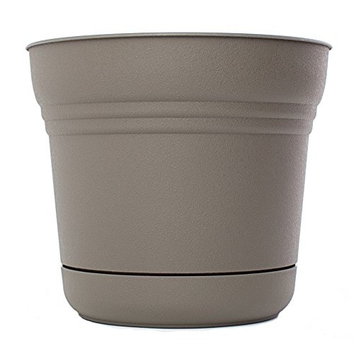 Bloem SP1460 Saturn Planter, 14-Inch, Peppercorn