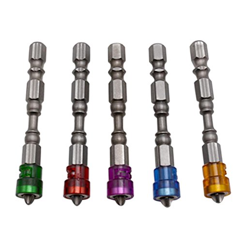 Hongxin 5PCS 65mm Plasterboard Drywall Screwdriver Bits 1/4 Hex S...
