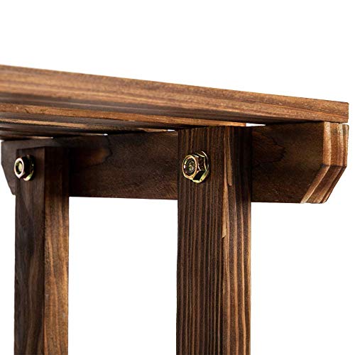 Plant Stands for Indoor Plants-Multi Function Carbonized Wood Plan...