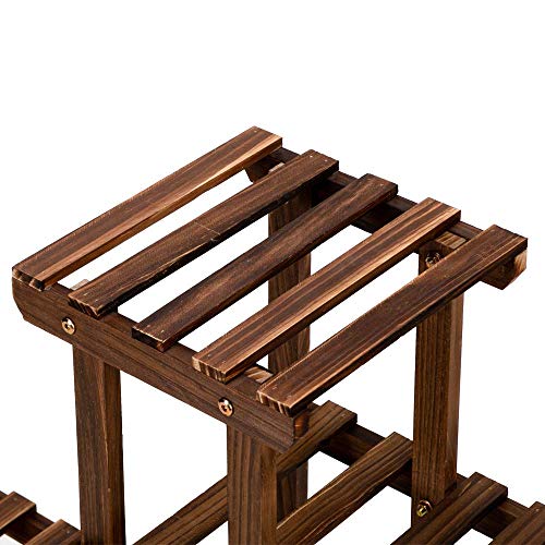 Plant Stands for Indoor Plants-Multi Function Carbonized Wood Plan...
