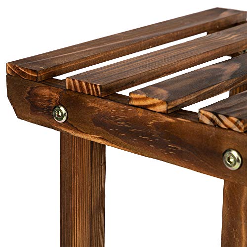 Plant Stands for Indoor Plants-Multi Function Carbonized Wood Plan...