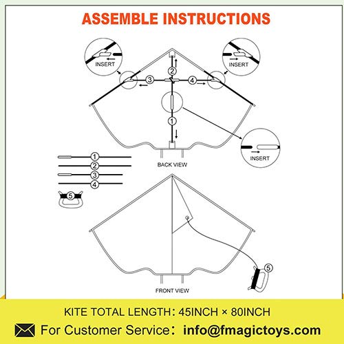 Large Kite|Kites for Kids Easy to Fly the Beach,Kids Toys Unicorn ...
