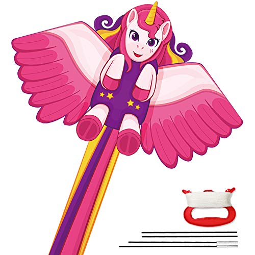 Large Kite|Kites for Kids Easy to Fly the Beach,Kids Toys Unicorn ...