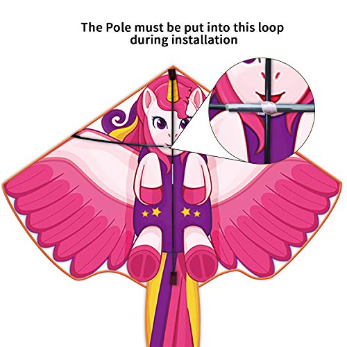 Large Kite|Kites for Kids Easy to Fly the Beach,Kids Toys Unicorn ...
