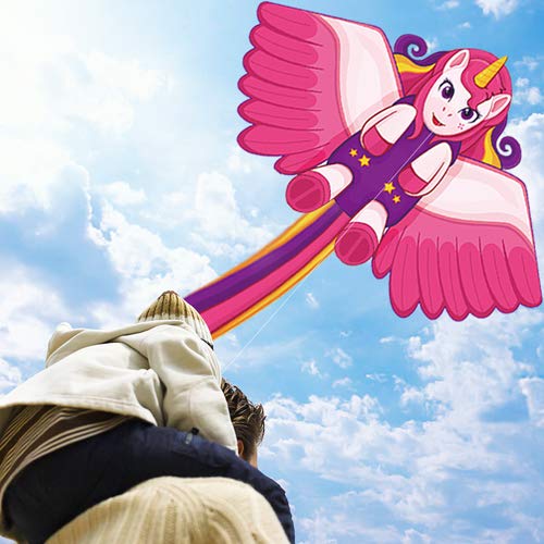 Large Kite|Kites for Kids Easy to Fly the Beach,Kids Toys Unicorn ...