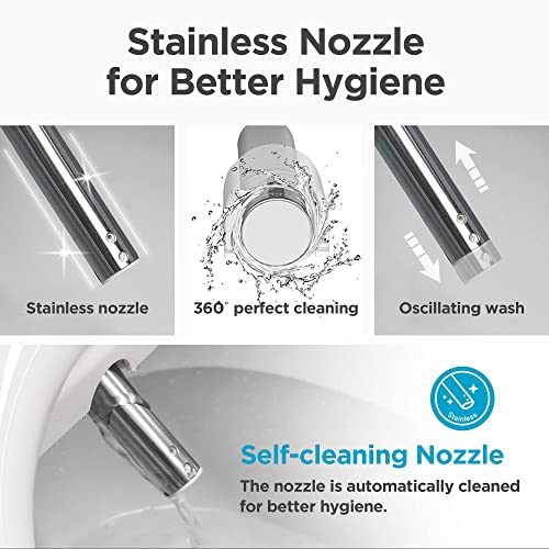 Blooming NB-R1260E Bidet Toilet Seat - Smart Toilet Seat with Stai...