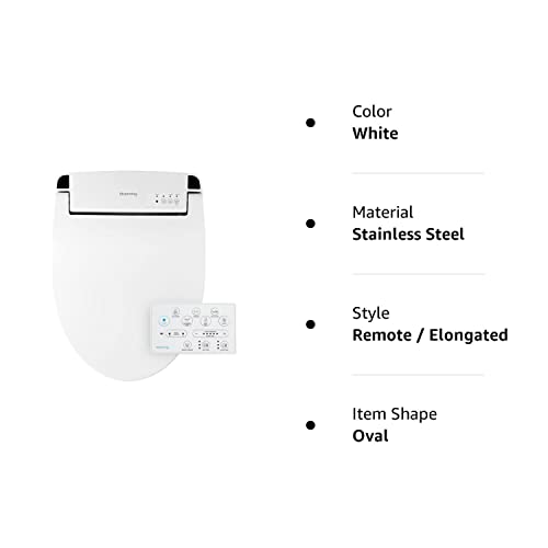 Blooming NB-R1260E Bidet Toilet Seat - Smart Toilet Seat with Stai...