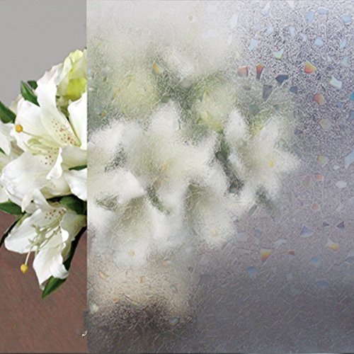 Bloss No Adhesive Decorative Window Film Premium 3D Static Cling F...