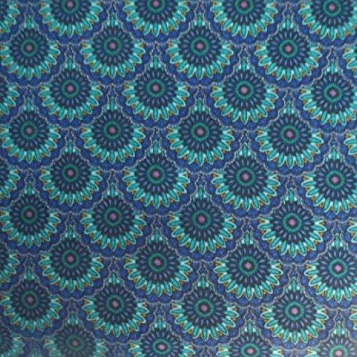 Timeless Treasures Blue Green Small Paisley Cotton Fabric