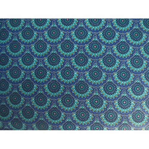 Timeless Treasures Blue Green Small Paisley Cotton Fabric