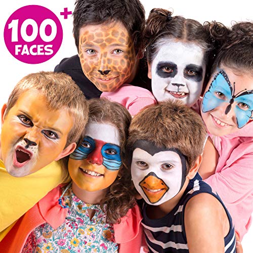 Face Paint Kit for Kids – Blue Squid Large 12 Color Palette, 30+3 ...