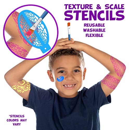 Face Paint Kit for Kids – Blue Squid Large 12 Color Palette, 30+3 ...