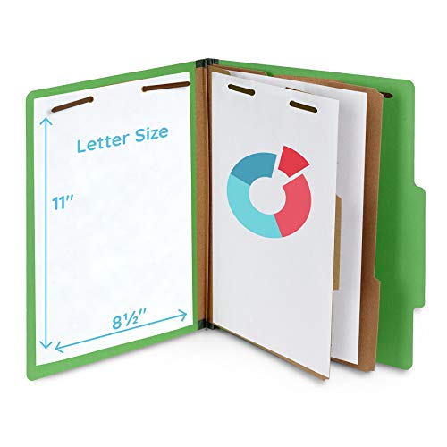 10 Green Classification Folders, 2 Divider, 2 Inch Tyvek expansion...