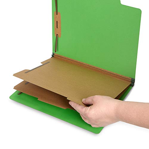 10 Green Classification Folders, 2 Divider, 2 Inch Tyvek expansion...