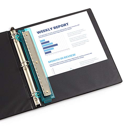 Blue Summit Supplies Set of 3 Hole Punch for Binder, Plastic Porta...