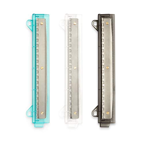 Blue Summit Supplies Set of 3 Hole Punch for Binder, Plastic Porta...
