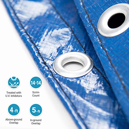 Blue Wave Gold 15-Year 18-ft Round Above Ground Pool Winter Cover
