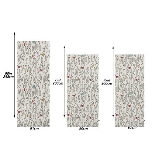 Blueangle Easter Door Decorations Cute Easter Bunny Door Cover, La...